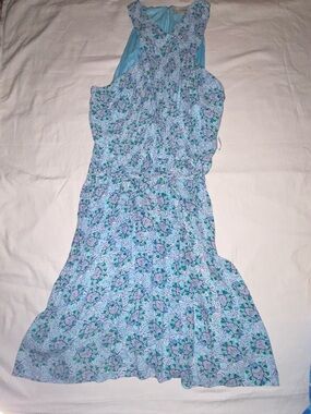 LOFT Blue Floral Top